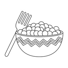 kitchen bowl with beans