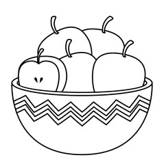 kitchen bowl with apples
