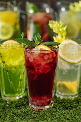 summer lemonade with fruits