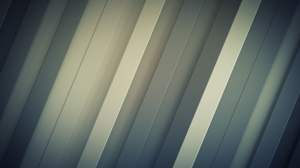 Diagonal stripes abstract 3D rendering