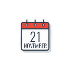 Calendar day icon isolated on white background. Vector illustration.