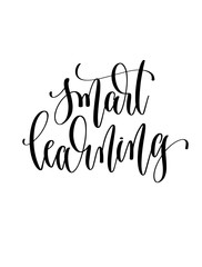 smart learning - hand lettering inscription text
