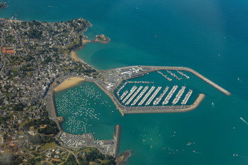 Vue aérienne du port de Saint Quay Portrieux
