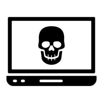 Kriminalit&auml;t Icon - Computervirus