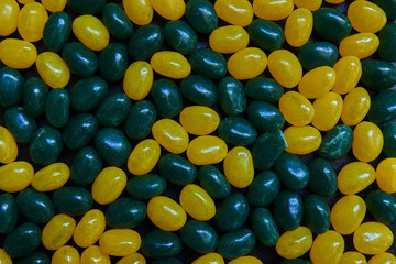 Background with various colorful candy.