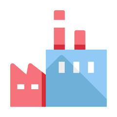 Factory flat illustration