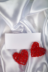 Red hearts and a note on silk