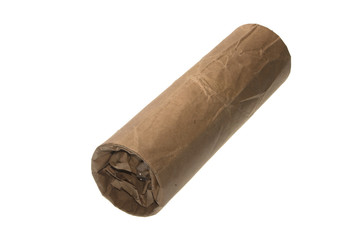 parcel post isolated on white background