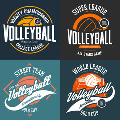 Sport t-shirt prints for volleyball players