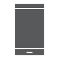 Smartphone glyph icon, electronic and device, phone sign, vector graphics, a solid pattern on a white background, eps 10.
