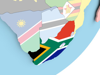 South Africa with flag