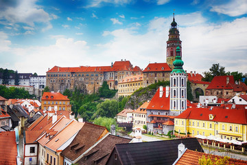 Obraz premium Cesky Krumlov castle in the czech republic