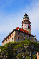 Fototapeta na wymiar Cesky Krumlov castle in the czech republic