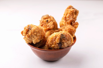 Crispy chicken legs. Fast and junk food