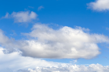 Blue sky with white clouds