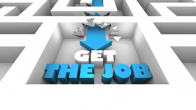 Get the Job Hired New Job Maze 3d Animation