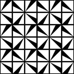seamless monochrome geometric vector pattern.