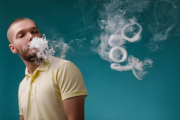vaping man launches ring of the smoke