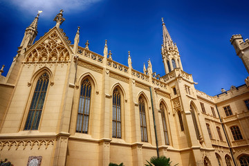 Lednice castle in the summer