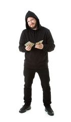 Police: Criminal With Handfuls Of Stolen Cash