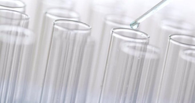 Science laboratory test tubes