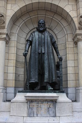 Monument of Johan van Oldenbarnevelt in Rotterdam city.