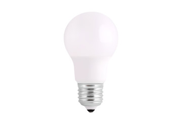 light bulb realistic vector illustration isolated on white background. fluorescent energy saving light bulb in 3d style.