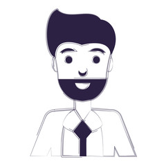 cartoon businessman icon
