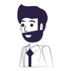 cartoon businessman icon