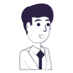 cartoon businessman icon