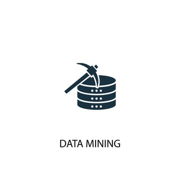 data mining creative icon. Simple element illustration. data mining concept symbol design from Business intelligence collection. Can be used for web and mobile.