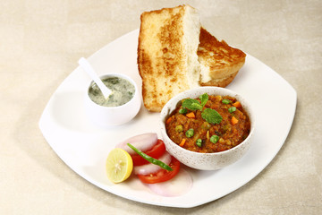 Pav bhaji Chaat, Indian Curry Dish