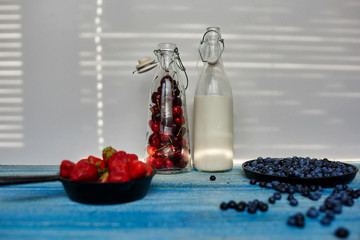 berries on the table