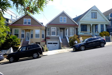 Pretty houses in San Francisco