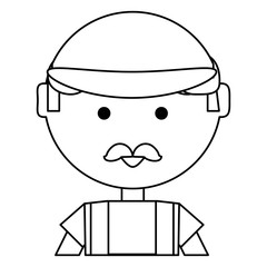 cartoon man icon