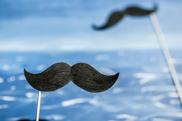 Movember symbol. Cancer awareness