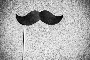 Movember symbol. Cancer awareness