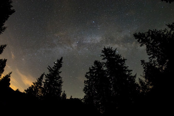 Fototapeta premium Sternenhimmel Glaubenberg