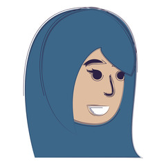 cartoon woman icon
