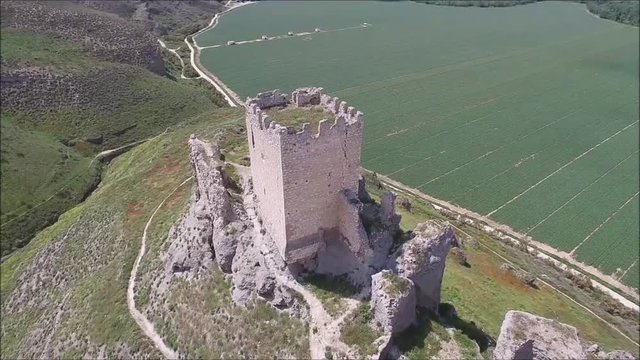 Castillo de Oreja con dron