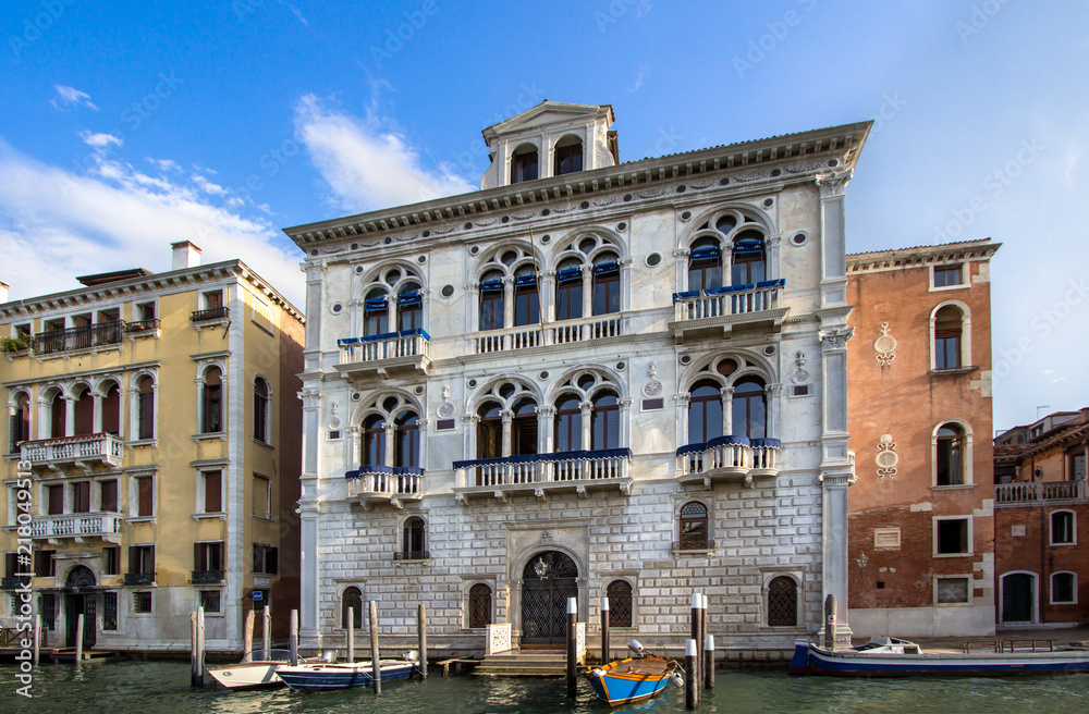 Poster Palaces on Grand Canal, Venice, Italy