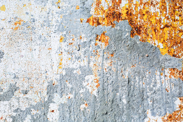 Blue rust metal texture, old iron corrosion surface