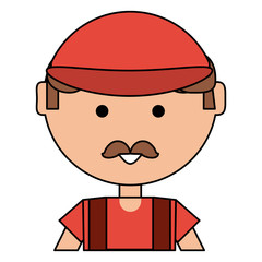 cartoon man icon