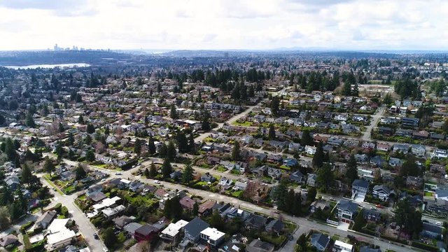 Seattle Arial View Landscape