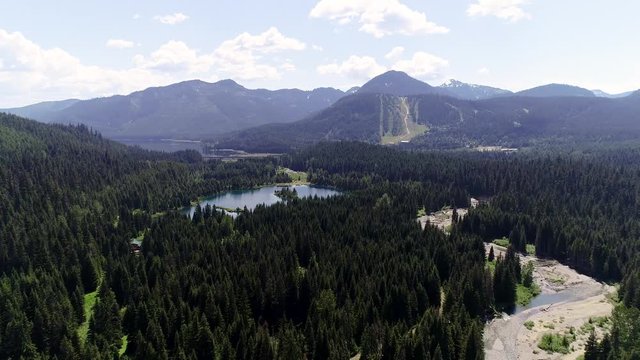 Alaska Mountain Rd, Snoqualmie Pass Aerial