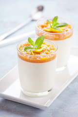 Panna Cotta With Mango