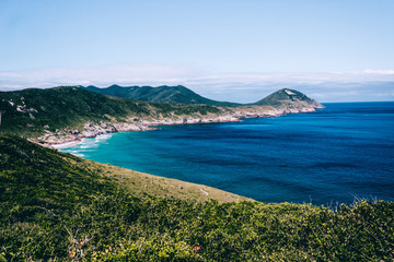 Fototapeta na wymiar view of the island in mediterranean sea