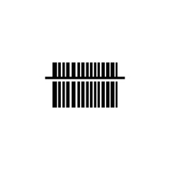 Scan Bar Code. Flat Vector Icon illustration. Simple black symbol on white background. Scan Bar Code sign design template for web and mobile UI element