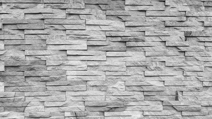 Foto op Plexiglas Steen stenen muur achtergrond textuur grijs baksteen behang achtergrond blok huis grijs