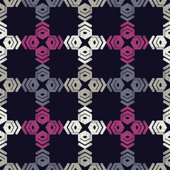 Ethnic boho seamless pattern. Traditional ornament. Geometric background. Tribal pattern. Folk motif. Textile rapport.